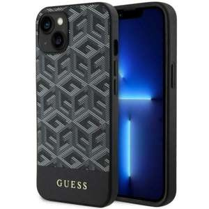 Husa iPhonecase MagSafe Guess GUHMP14MHGCFSEK 14 Plus 6.7" negru/negru tare GCube Stripes Case