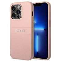 Husa Apple iPhone GUESS 14 Pro Saffiano curea roz Case