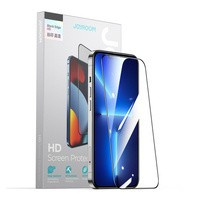 folie sticla iPhone ecran Joyroom Knight 2.5D TG pentru 14 Plus complet cu cadru clar (JR-H03)