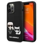 KARL LAGERFELD Apple iPhone 13 Pro Silicone Karl & Choupette Black Hardcase