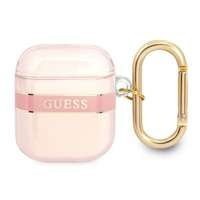 Husa GUESS Apple AirPods Cover Strap Collection Pink Case
