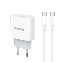 Incarcator de perete Dudao A14EUC PD 20W USB-C cu cablu - alb