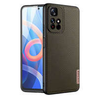 Husa Dux Ducis Fino acoperita cu material nailon pentru Xiaomi Redmi Note 11 / 11T 5G / Poco M4 Pro 5G verde