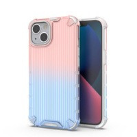 Husa Case Husa iPhone Ombre Protect Do 14 Acoperiș blindat roz/albastru Case