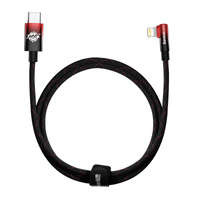 Baseus cablu MVP 2 Cablu Power Delivery cu cot înclinat cu conector lateral USB tip C / Lightning 1m 20W roșu (CAVP000220)