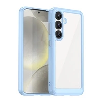 Husa din silicon Outer Space Case cu cadru de gel pentru Samsung Galaxy S25 - albastra
