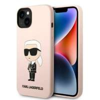 iPhonecase Karl Lagerfeld KLHCP14MSNIKBCP 14 Plus 6.7" roz/roz tare Silicon Ikonik