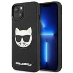 Husa KARL LAGERFELD Apple iPhone 13 Mini 3D Cauciuc Choupette Neagra Husa Hardcase