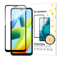 folie sticla ecran Wozinsky Full Glue Tempered Glass pentru Xiaomi Redmi A2 / Redmi A1 9H pentru întreg cu ramă neagră
