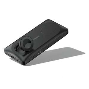 Baterie extern (POWER BANK) VEGER MagMulti - 10 000mAh LCD Quick Charge compatibil cu MagSafe + încărcare Apple Watch PD 22.5W (W1156)