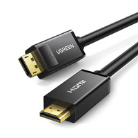 Cablu DisplayPort la HDMI Cablu unidirecțional 4K 30Hz 32 AWG 3m Negru (DP101 10203)