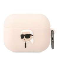 Karl Lagerfeld KLAPRUNIKP AirPods Pro capac roz / roz silicon Karl Head 3D