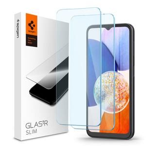 Folie sticla Spigen Glas.tr Slim 2-pachet Galaxy A14 5G transparent