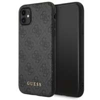 Husa GUESS Apple iPhone  11 4G Metal Gold Logo Grey Hardcase