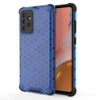 Honeycomb husa husă blindată cu ramă de gel Samsung Galaxy A72 4G albastru