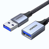 cablu Extensor Ugreen USB (mascul) - USB (femelă) 3.0 5Gbps adaptor 0,5 m gri (US115)