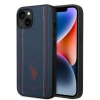 Husa iPhone US Polo USHCP14MPFAV 14 Plus 6.7" albastru marin/marin albastru marin Cusătura din piele