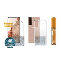 PanzerGlass Kit Start Sam S21+ Protection ecran TPU, Husa ClearCase, Spray 30ml