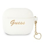 Husa Guess GUA3LSCHSH AirPods 3 alb/alb Silicone Charm Collection