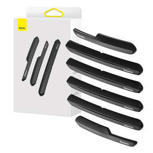 Acoperirile pentru bare de protecție Tesla Baseus set de 6 (negru)