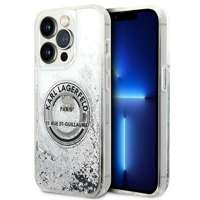 Husa iPhonecase Liquid Glitter Karl Lagerfeld 14 Pro 6.1" argintiu/argintiu tare RSG
