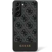 Husacase Guess GUHCS23SG4GLGR S23 S911 negru/negru Colecția 4G Hard Stripe Case