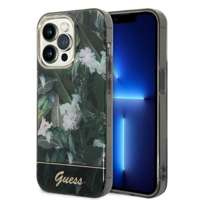 Husa Apple iPhone GUESS 14 Pro Jungle Collection Green Hardcase