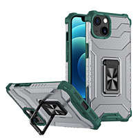 Inel de cristal Case hibrid blindat husa acoperire + magnetic suport iPhone 12 verde