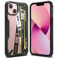 Ringke Fusion X Design husa carcasă blindată cu ramă iPhone 13 mini negru (Ticket band) (FXD540E43)