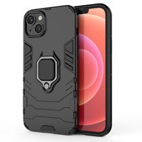 Husa Armor Husa iPhone Suport MagInel pentru 14 Plus Inel netic blindat de acoperire Netic Ring negru Case