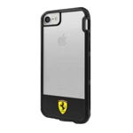 Husa FERRARI Apple iPhone  7 8 Clear Black Case
