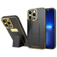Case husa iPhone Nou Kickstand pentru 13 Pro Max cu stand negru