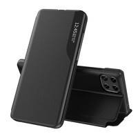 Eco Leather View Case husă elegantă husa cu clapetă și funcție stand Samsung Galaxy A22 4G negru