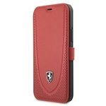 Husa FERRARI Apple iPhone 12 Pro Max Book Off Track Perforat FEOGOFLBKP12LRE Roșu Case