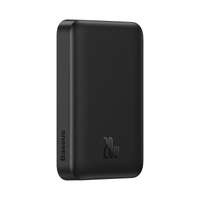 Baseus Mag MagSafe cablu netic Mini powerbank cu încărcare inductivă 15W / încărcare rapidă PD QC 20W 10000mAh negru (Overseas Edition) + Xiaobai Series USB-C - USB-C 60W 3A 0.5m negru