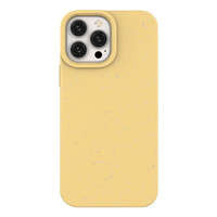 Case husa iPhonenou Capac degradabil Eco 14 Plus siliko galben