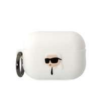 Karl Lagerfeld KLAP2RUNIKH AirPods Pro 2 capac alb/alb Silicon Karl Head 3D