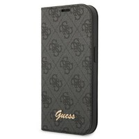 Husa Apple iPhone GUESS 14 Pro Book 4G Vintage Gold Logo negru Case
