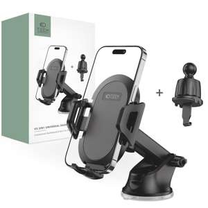 TECH-PROTECT V5 UNIVERSAL PENTRU TABLOUL DE BORD ȘI VENTILATOR AUTO NEGRU