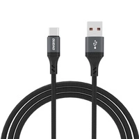 Dudao L3ST cablu USB-A - USB-C 5A 1,2m împletit - negru