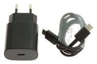 Original SAMSUNG EP-TA800 Super Fast Charging + Cablu USB-C negru