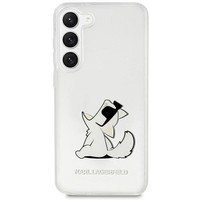 Husacase Karl Lagerfeld KLHCS23MCFNRC S23 Plus S916 transparent tare Choupette Fun Case