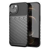 Thunder Case flexibil armat husa acoperire iPhone 13 mini negru