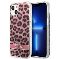 Husa GUESS Apple iPhone  13 Mini Leopard Pink Hard Pinkcase