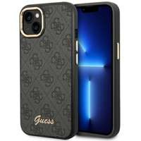 Husa Apple iPhone GUESS 14 Plus 4G Vintage Gold Logo Black Hardcase