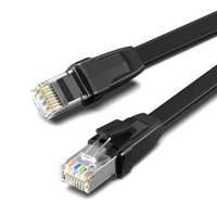 cablu UGREEN NW134 rețea plată cu fișe metalice, Ethernet RJ45, Cat.8, U/FTP, 3m (negru)