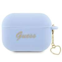 Husa Guess GUAP2LSCHSB Capac AirPods Pro 2 albastru/albastru Silicon Charm Heart Collection Case