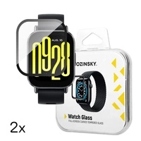 Sticla securizata Wozinsky Full Glue pentru Xiaomi Redmi Watch 4 (2 buc)