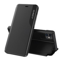 Eco Leather View Case husă elegantă husa cu clapetă și funcție stand iPhone 13 Pro negru