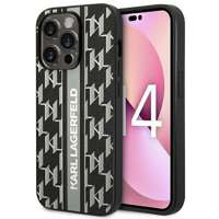 Husa Apple iPhone KARL LAGERFELD 14 Pro Max Max Monogram Stripe Grey Hardcase